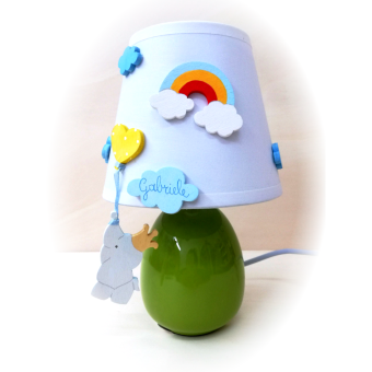 Lampada Abat Jour verde