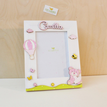 Cornice portafoto Orsetto Mongolfiera