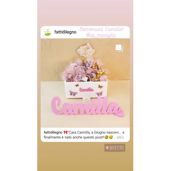 Pallina Sacra Famiglia dipinta