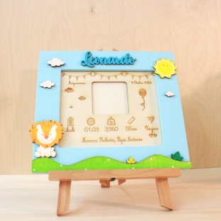 Quadretto nascita con foto